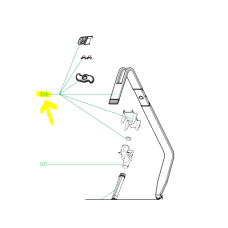 DAU1591097 Inner Pipe Delonghi Dishwasher